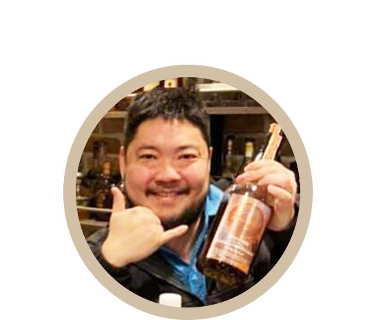 ALOHA WHISKY BarのオーナーDavidの写真